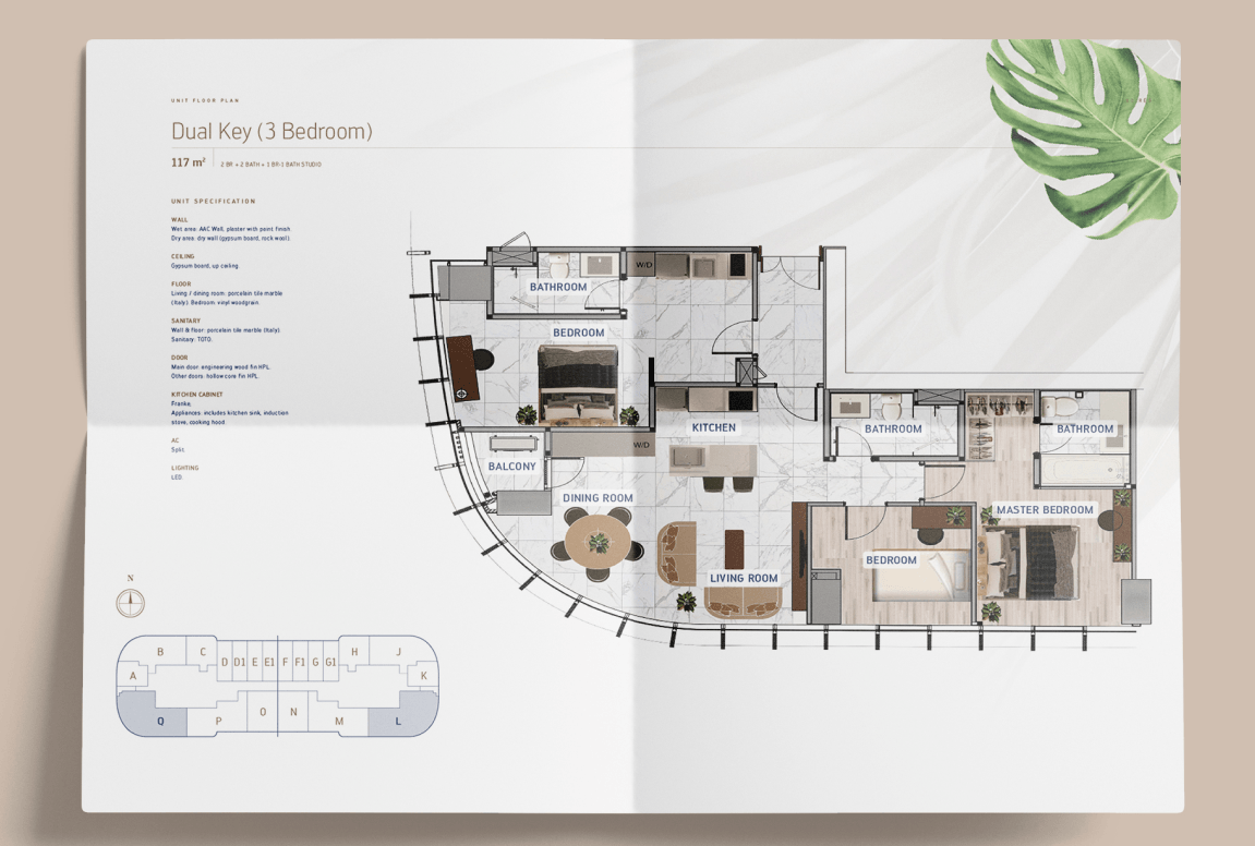 Layout of units at SQRES