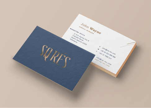 SQRES business card design for networking