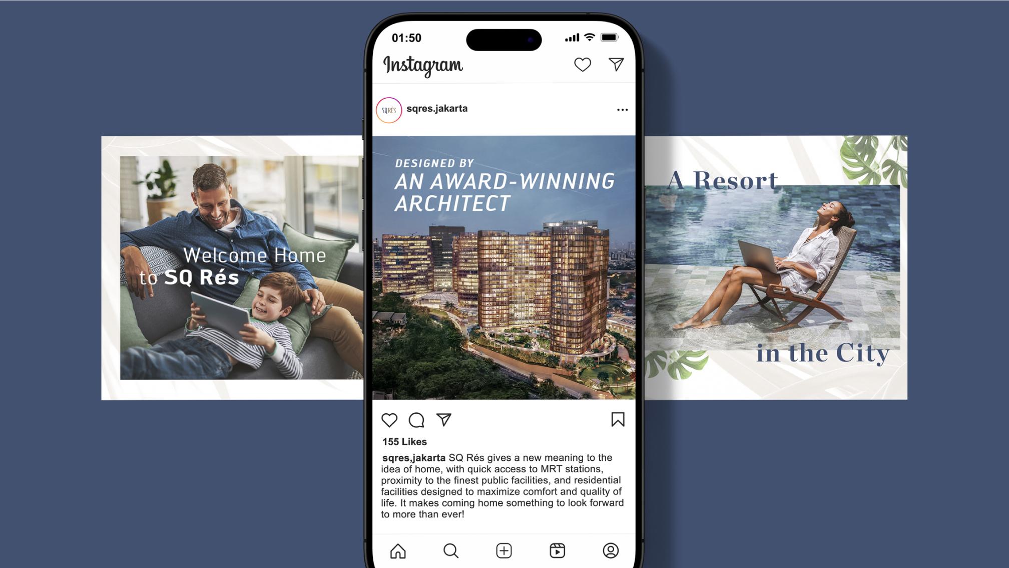 Instagram content with engaging visual design